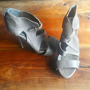 Shï Faux Leather Sandal Heels